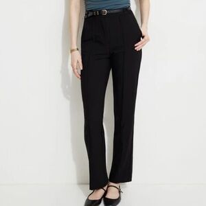 Dynamite Black Straight Leg Zip Hem Women's Pants